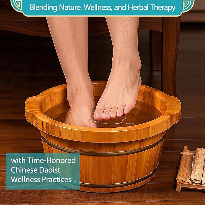 Foot Soaking Salts with Herbs, Epsom Salt, Lavender, and Mugwort, Foot Bath Spa for Soothing Relaxation, Detox, Pain Relief, and Softening Dry, Cracked Feet, Relax & Warm Pedicure, 10 Sachets