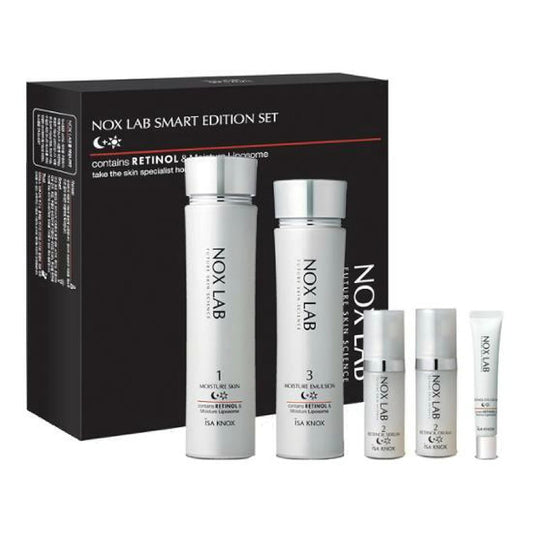 ISA KNOX Nox Lab Smart Edition Set (13.38 fl oz, Duo Set) - Korean Skincare, Anti-Aging, Hydrating & Firming Set for Wrinkle Care. with Smart Retino Formula, Retinol, Moisture Liposome