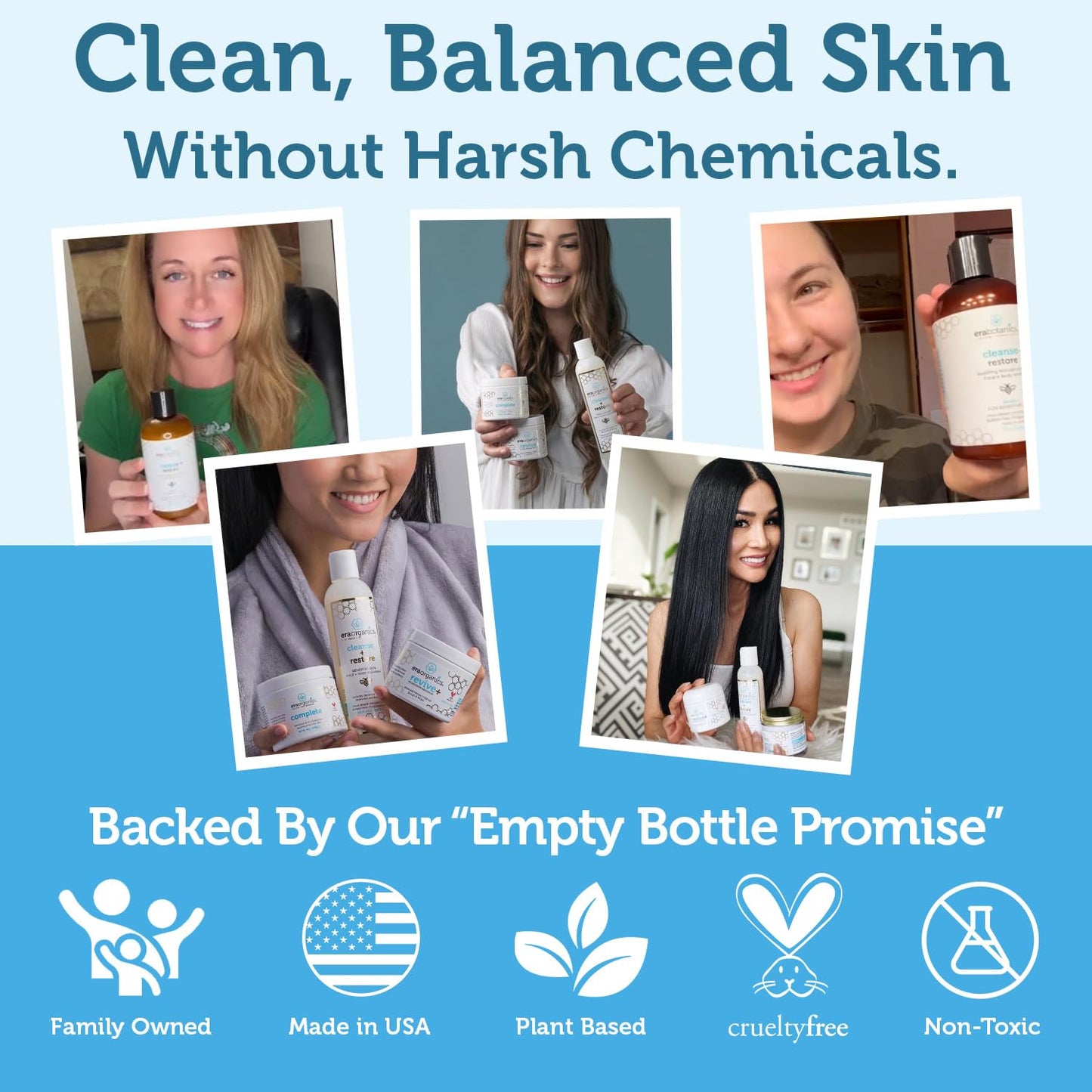 Era Organics Manuka Honey Face Wash for Sensitive Skin - Sulfate Free Gentle Cleanser with Organic Aloe Vera, Hyaluronic Acid & More - Soothing & Moisturizing for Dry Skin - Made in USA (4 oz)