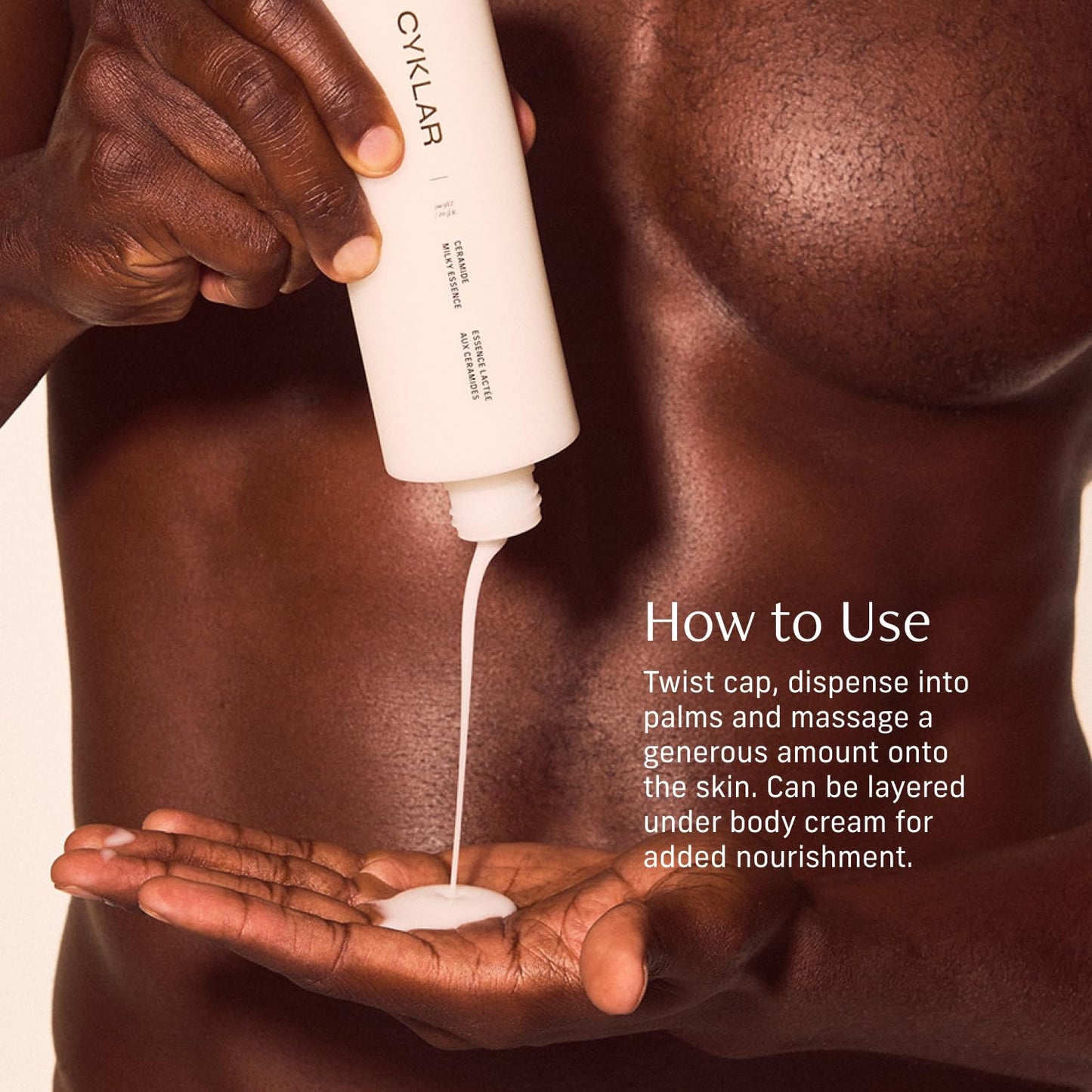 CYKLAR Ceramide Milky Essence – Unscented Body Lotion for Dry, Sensitive Skin – Lightweight Hydrating Ceramide Moisturizer for Skin Barrier with Polyglutamic Acid & Hydroxyethyl Urea - 8 fl oz