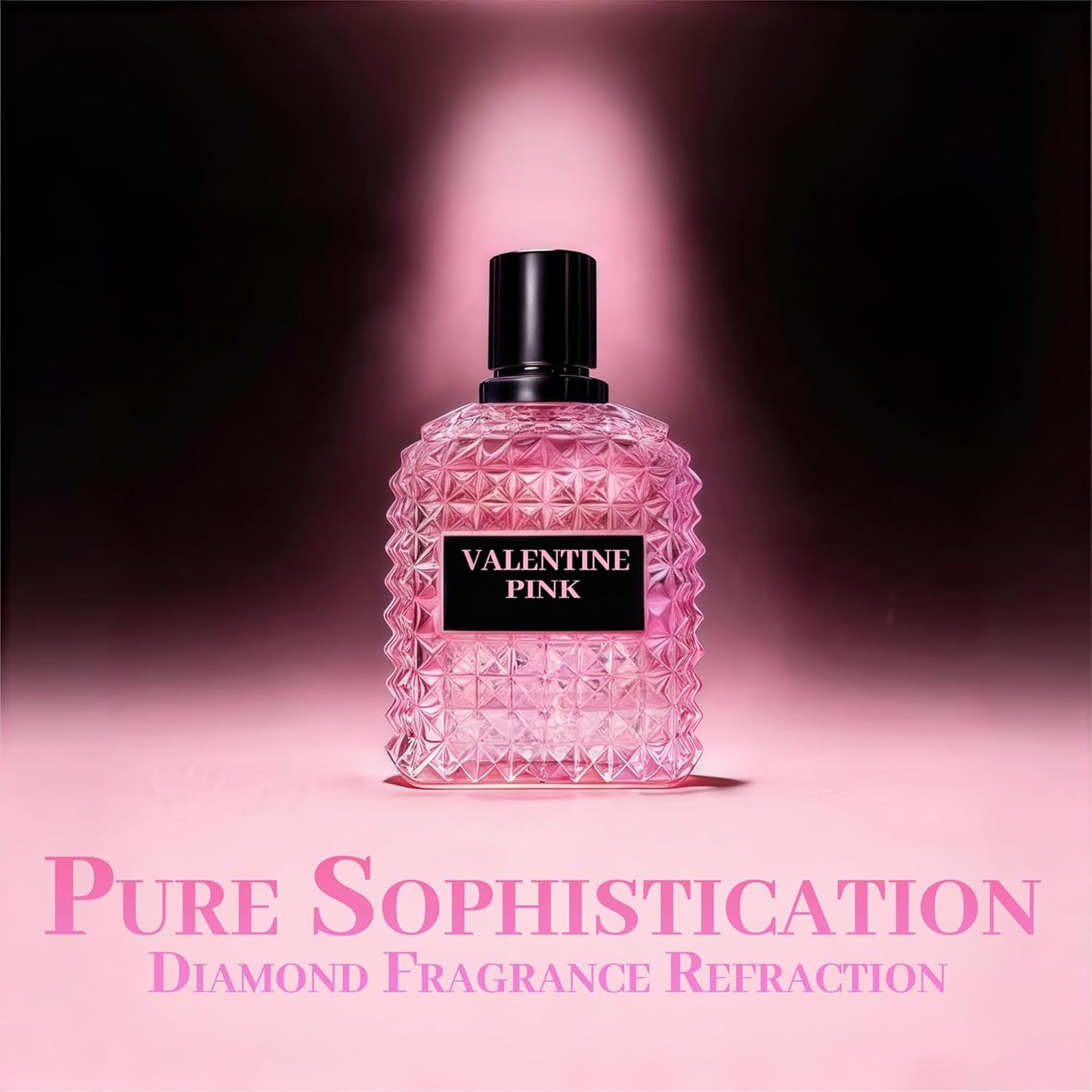 Valentine Pink Perfume for Women, Floral Notes Eau de Parfum Spray Casual Daily Cologne 3.4 Fluid Ounce/100Ml Women Fragrance Daytime & Casual Use, for all Skin Types