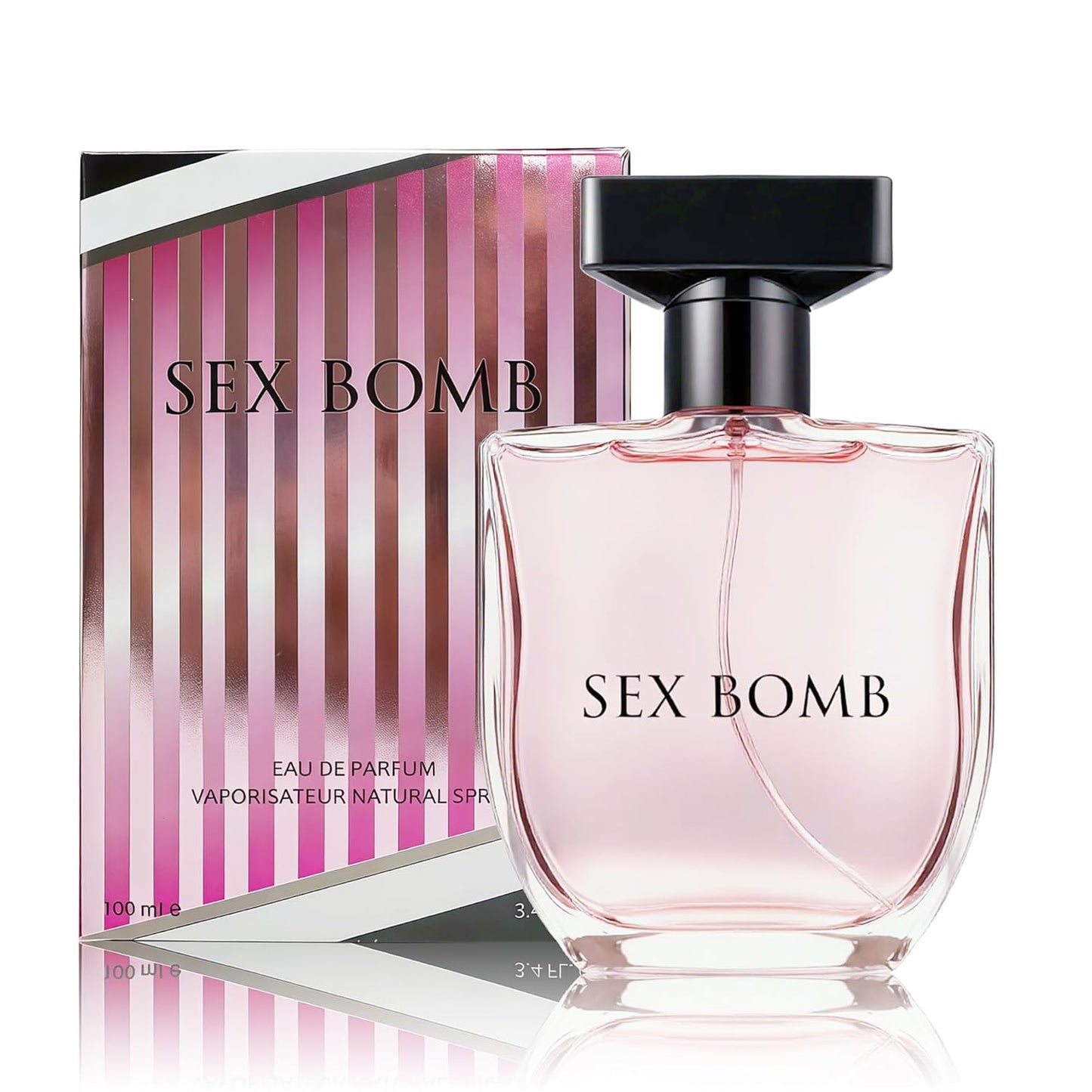 2PCS Sexy Bomb Eau de Parfum for Women - 100ml Floral & Fruity Perfume with Lavender, Coconut, Vanilla & Pear, Long-Lasting Feminine Fragrance