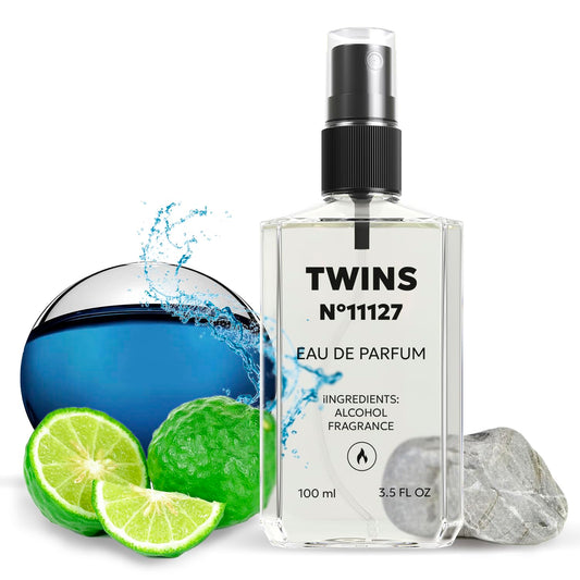 TWINS Impression of Aqva Atlantiqve | Perfume for Men Eau de Parfum | No.11127 | 3.4 Fl Oz / 100 ml