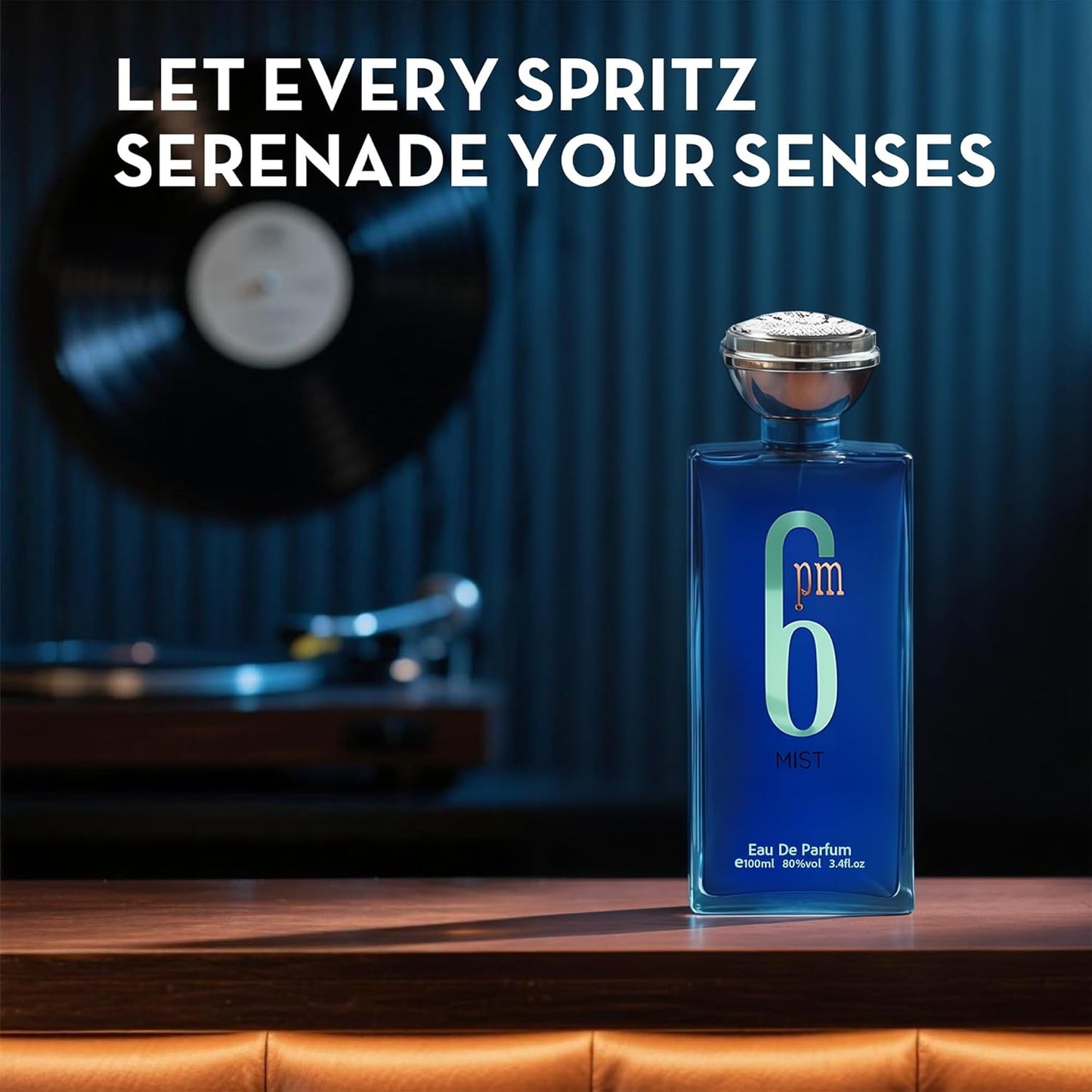 Men’s Cologne 6PM Mist Original Natural Spray Eau De Toilette,Noted with Lemon,Mint,Apple,Incense,Patchouli,Jasmine&Sandalwood Long-Lasting Scent Perfume Great Gift, 3.4 Fl Oz/100 Ml