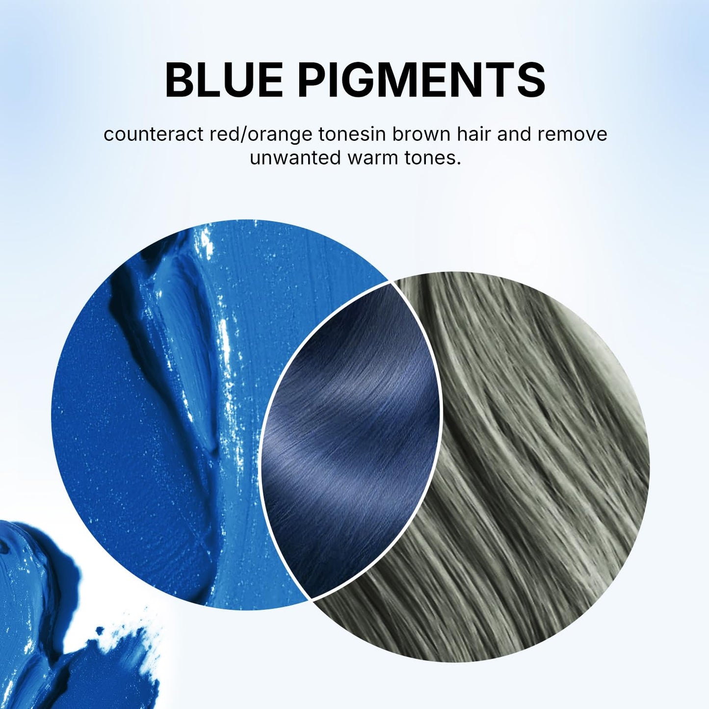 Karseell Blue Hair Color Depositing Mask, Deep Conditioner Treatment Intensely Hydrating, Refreshes Color & Tone 500mL
