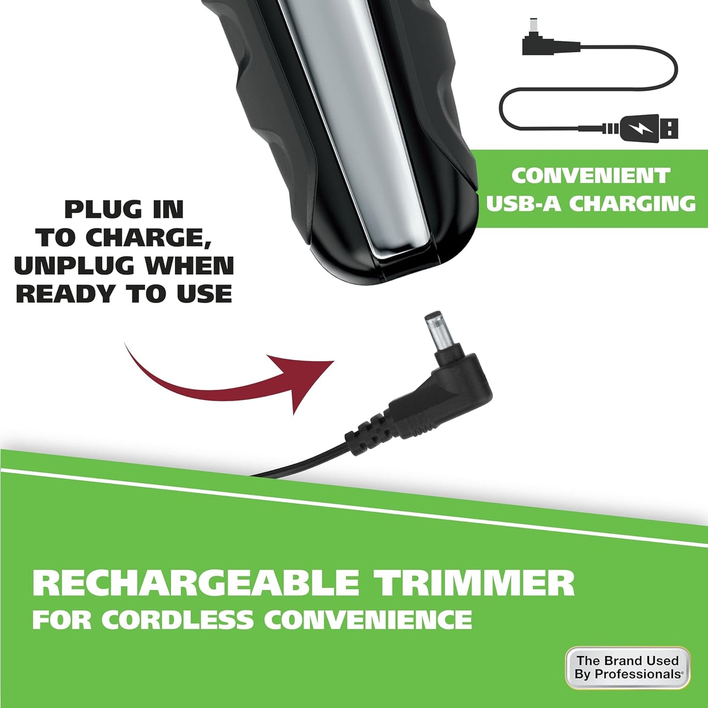 Wahl USA Lithium Ion Total Beard Trimmer for Men with 11 Guide Combs for Easy Trimming, Detailing, & Grooming – Model 9888