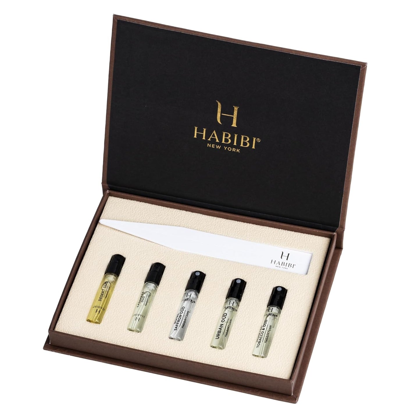 H HABIBI Men's Perfume & Oud Perfume Sample Sets - Cologne for Men, Men's Cologne Sampler,10 Mini Sprays (2 mL Each), Made in USA