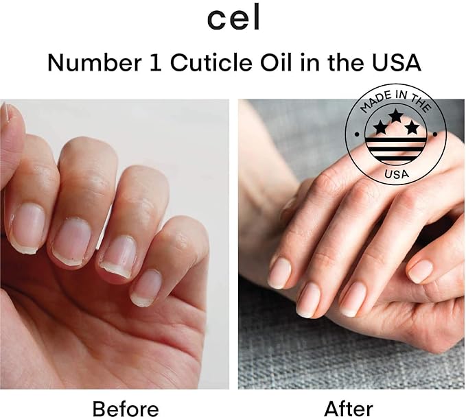 cel MD Cuticle Oil Pen Nail Strengthener Repair Serum – Nail Repair For Damaged Nails – Helps Repair & Nourish Cracked Nails and Rigid Dry Cuticles - Set of 2