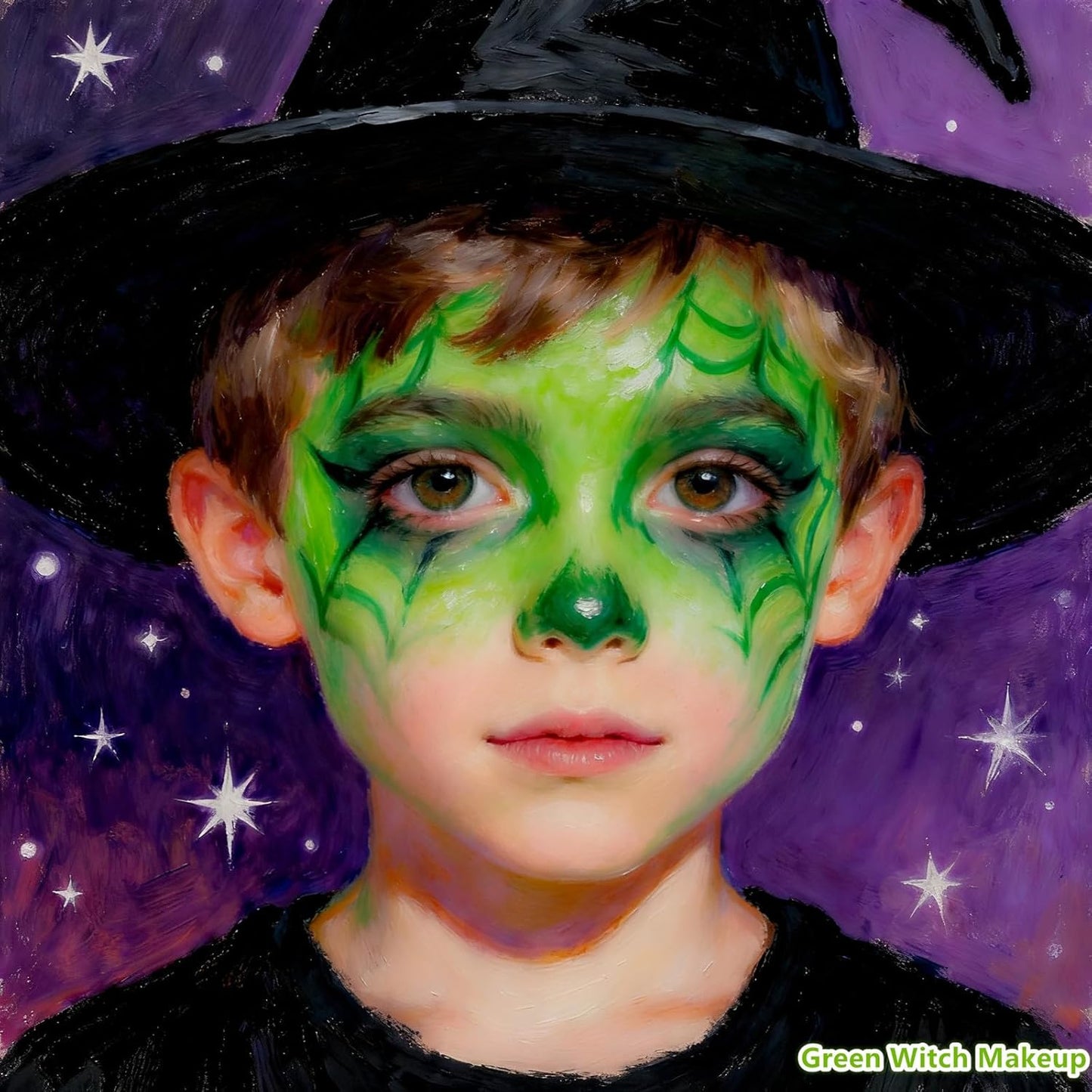 Go Ho Amazon Green Face Paint Stick,Water Based Cream Body Paint Washable,Highly Pigmented,Smooth and Safe for Skin,Halloween Costumes Cosplay SFX Hulk Witch Green Makeup