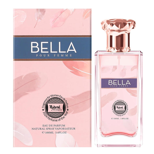 Hybrid & Company Women Bella Pour Femme Eau De Parfum Vaporisateur Natural Spray 3.4 Fl Oz