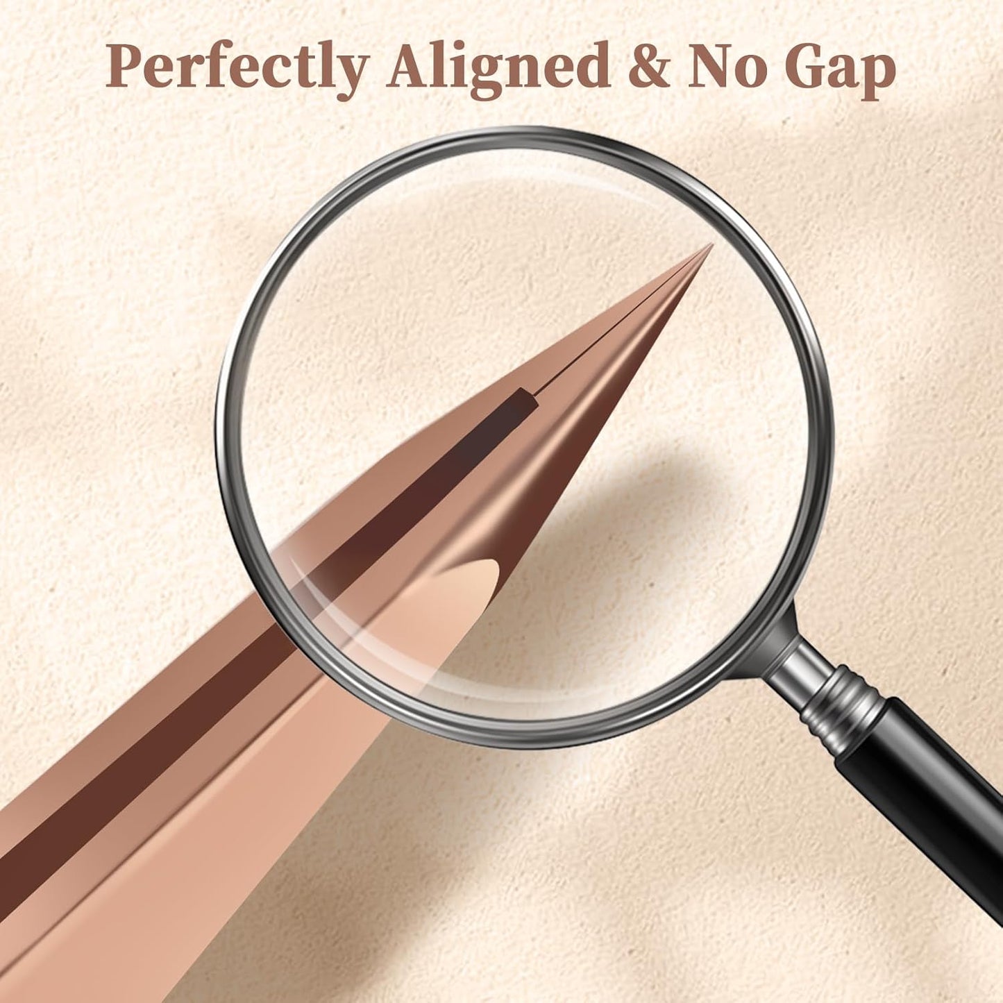 Pointed Tweezers for Women Facial Hair, Sharp & Precision Stainless Steel Tweezer for Eyebrows, Facial Hair and Fine Hairs Removal (Rose Gold)