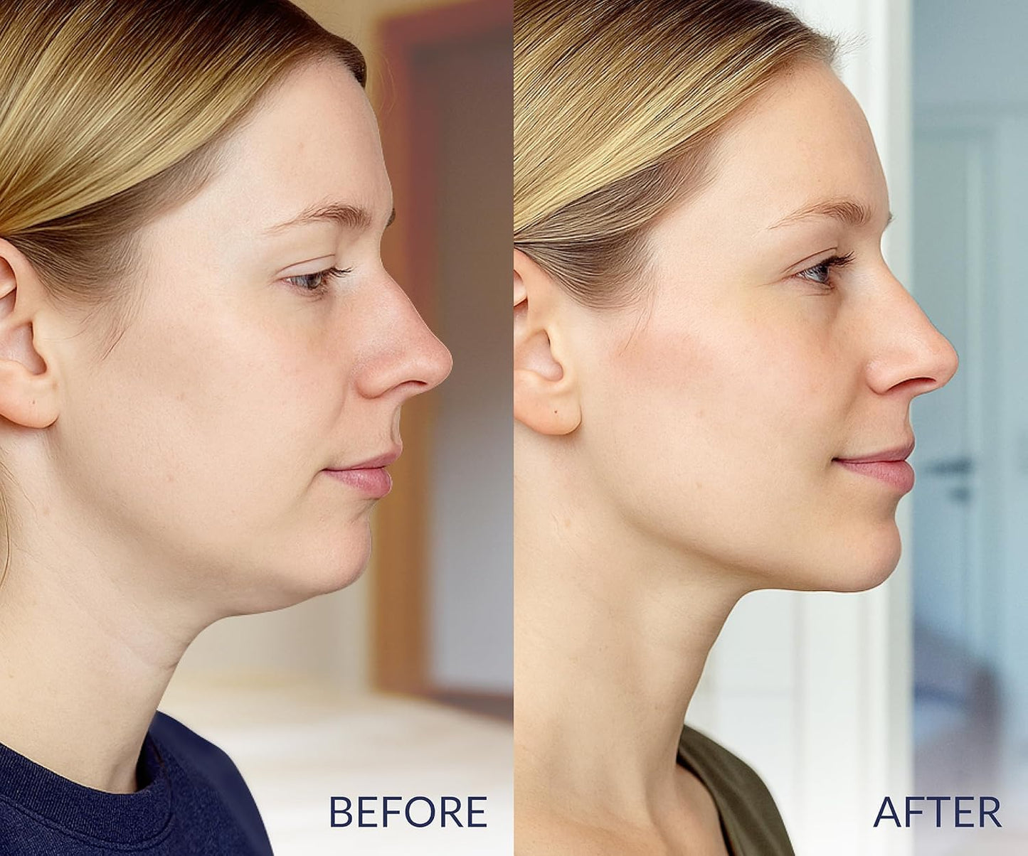 Stylia V Line Lifting Collagen Face Mask - Lift, Firm & Contour Jawline - Double Chin Strap with Hyaluronic Acid & Aloe Vera - Hydrating Neck & Face Tightening Mask - Chin Strap for Sleeping (2PC)