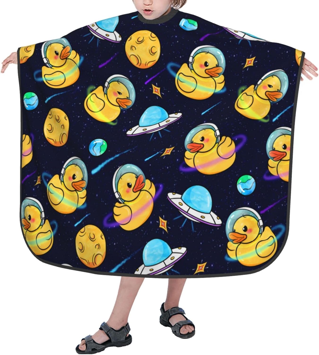 Barber Cape for Kids Funny Duck Haircut Cape Professional Salon Cape Waterproof Hair Cutting Styling Haircut Apron