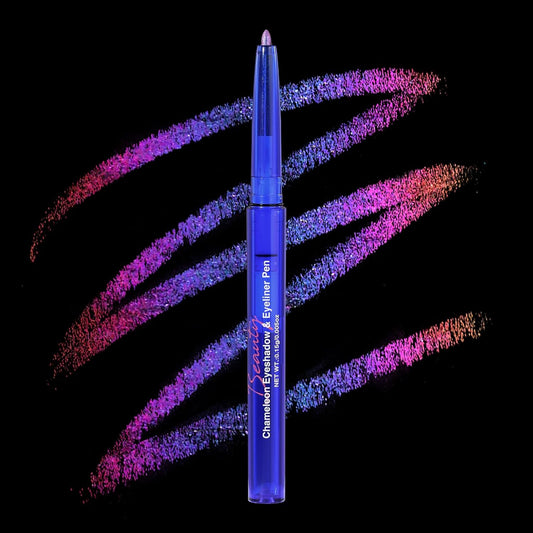 UCANBE Chameleon Eyeshadow & Eyeliner Gel Pencil-Multichrome Shifting Colors Metallic Glitter Eye Makeup,Waterproof Long-Lasting Smudge-Proof Multi-Dimensional Color (Periwinkle Blue to Deep Amethyst)