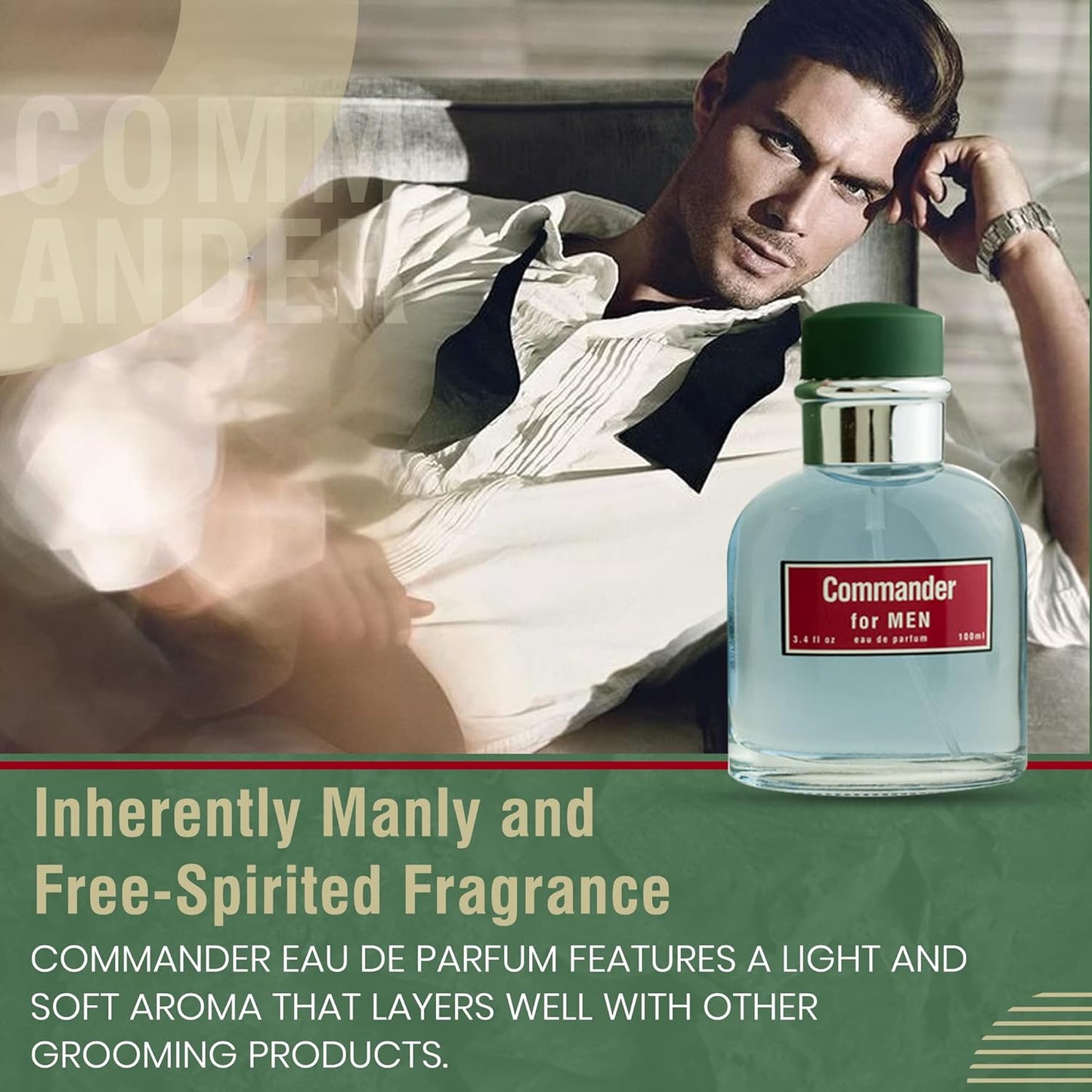 Perfume for Men – INSPIRED by A WORLD RENOWNED MEN’S PERFUME - Apple, Bergamot, Cinnamon, Lemon – Fresh, Sexy, Bold, Long-Lasting – Masculine Eau de Parfum 100ml (3.4 fl oz)
