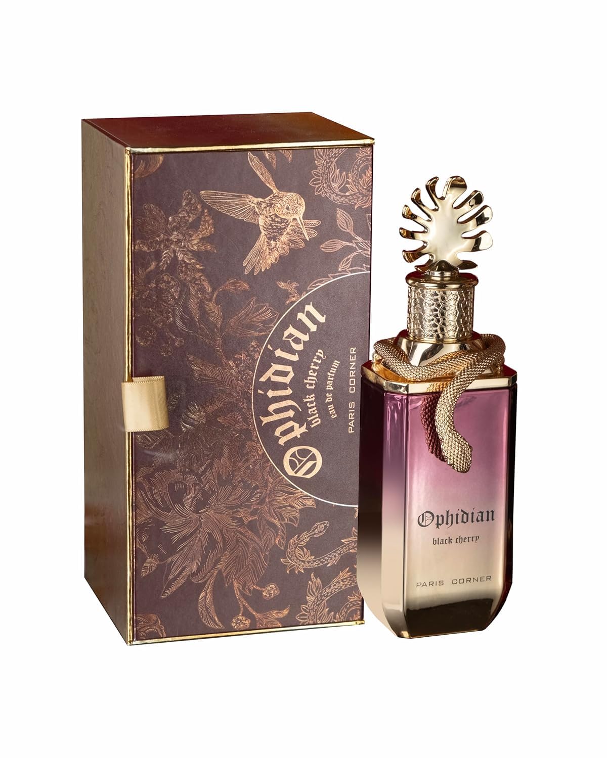 Paris Corner Ophidian Black Cherry EDP Unisex Eau de Parfum Fragrances Scent Unisex 3.4 Fl Oz Perfumes | Long Lasting Fruity Woody Perfume with Burning Cherry, Raspberry & Tonka Bean