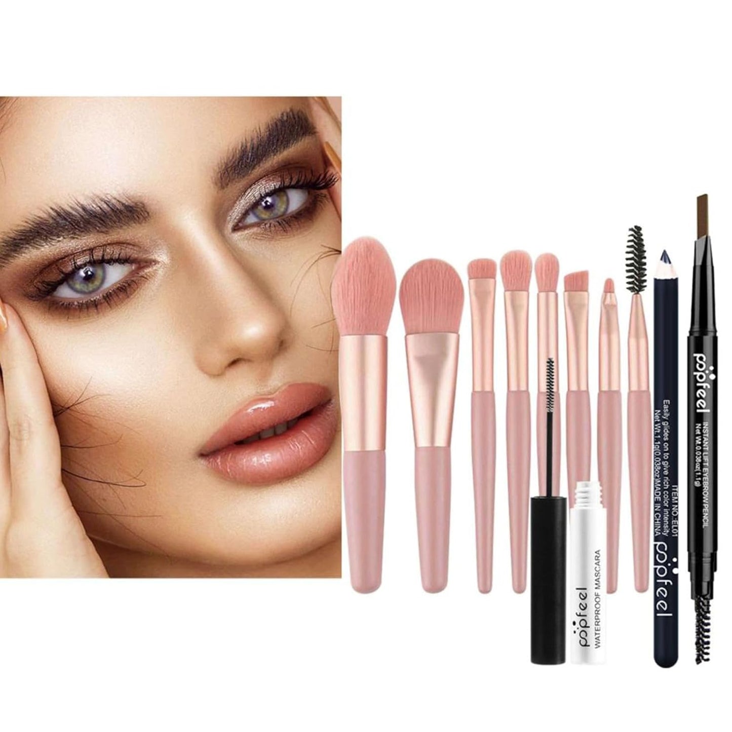 FantasyDay All in One Makeup Kit for Women Full Kit Girls Makeup Gift Sets Xmas Essential Bundle Include Eyeshadow Palette Lipstick Blush Concealer Eyeliner Mascara Foundation Brush Eyebrow Pencil
