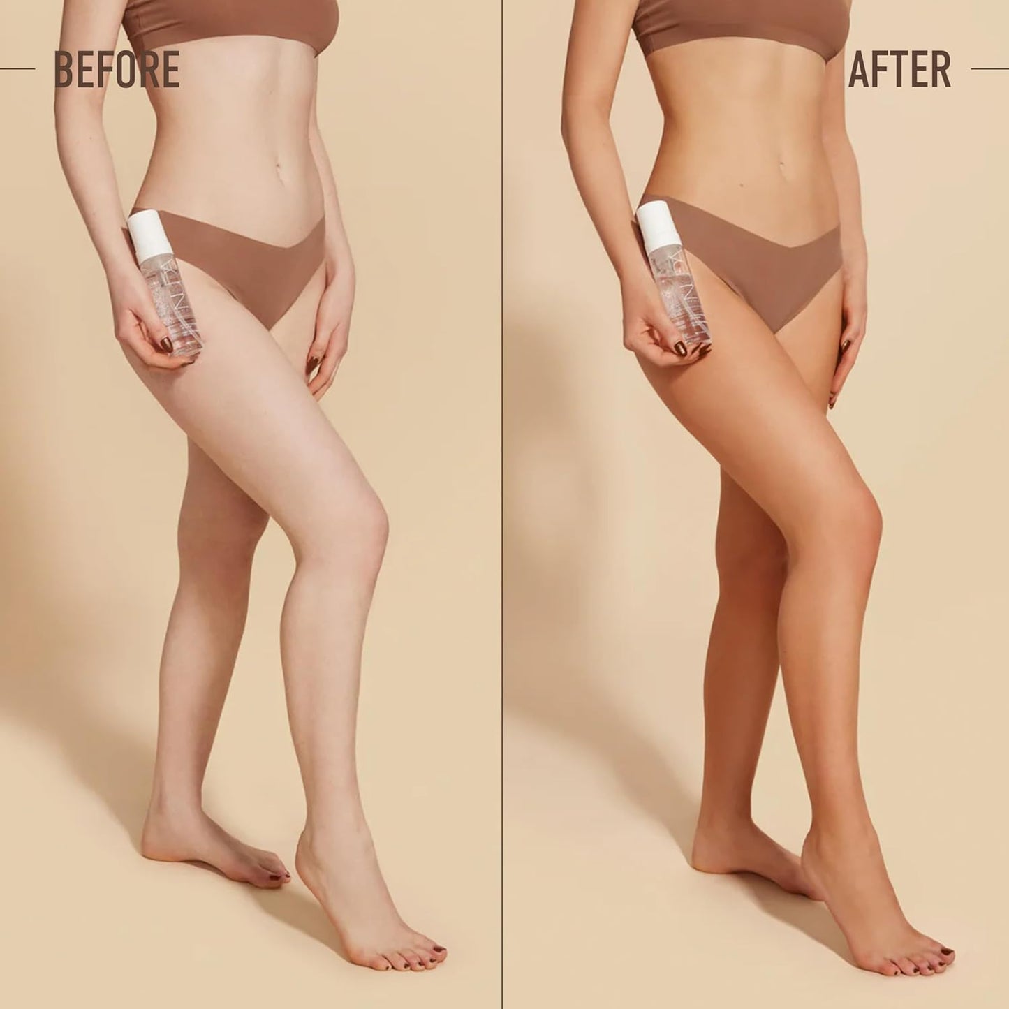 Nuda Cloudfoam Self Tanning Water Mousse, Fast Drying, Streak Free Self Tanner, Water Based Formula, Transfer Free, Hydrating Self Tanner, Fragrance Free, Organic, Vegan, Medium to Dark, 6.4 Oz