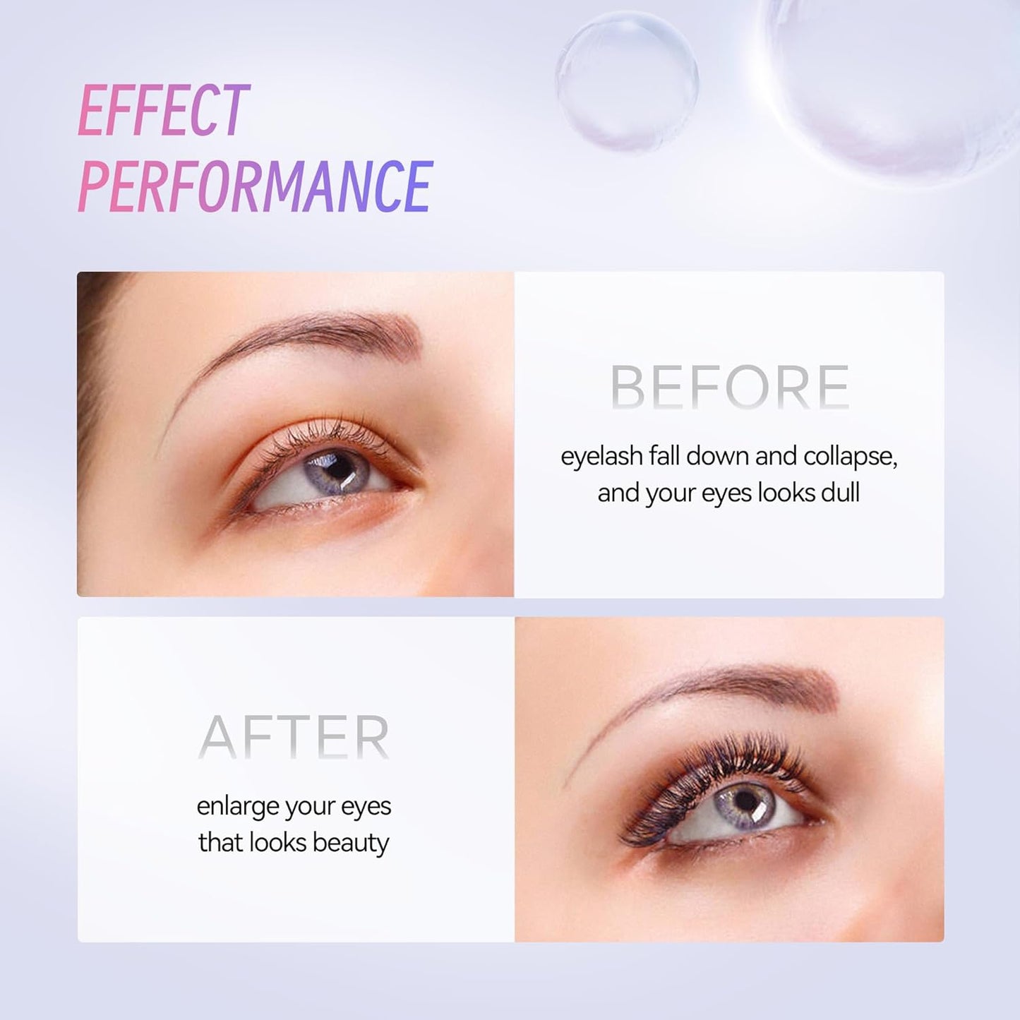 Lash Glue Balm,Eyelash Lift Adhesive Gel，Strong Viscosity and Quick Drying ，Strong Hold with 2 in 1 Treament of Lifting and Nourishing，Lash Lift Tools Strong fix for Lashes 0.71Oz/20G (Purple)