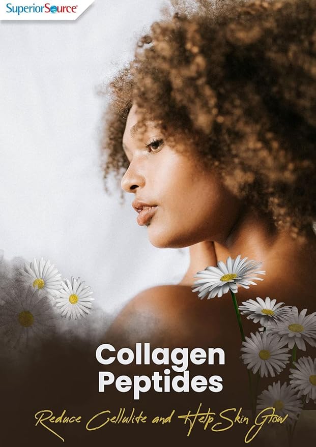 Superior Source Collagen Peptides Hydrolyzed Collagen - from Grass-Fed Cows - Supports Healthy Hair, Skin, Nails, Ligaments & Tendons - Gluten-Free & Dairy-Free - Unflavored, 12.7 oz