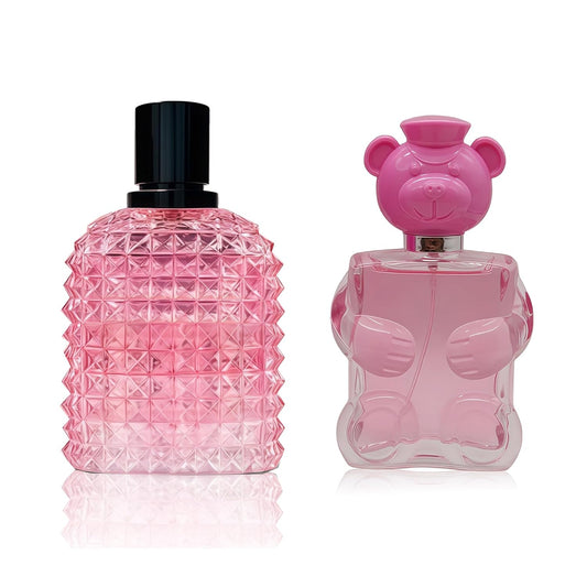 Women's Perfume Set - 2 Pack Eau de Parfum Spray 3.4 Oz Each | Floral Jasmine & Sweet Vanilla with Bergamot & Woody Notes | Long Lasting Original Scent Gift Set for Women (MilaWR&Honey)