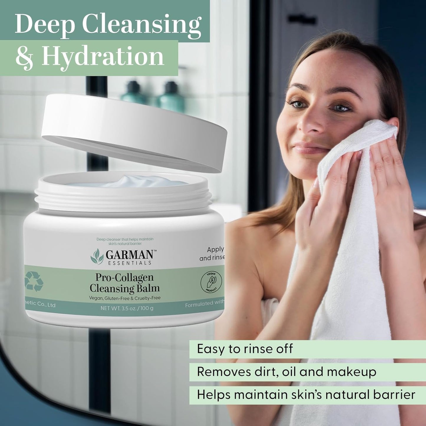 Cleansing Balm, Oil Cleanser for Face & Makeup Remover