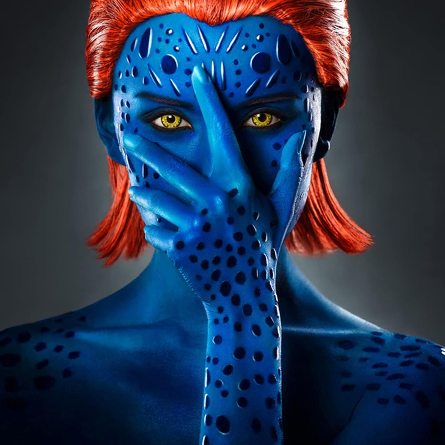 MEICOLY Royal Blue Face Body Paint Stick(1.06 Oz),Scary Clown Makeup,Waterproof Blue Eye Black Baseball/Softball/Football,Face Paint Stick for Halloween,Smurf Mystique Cosplay,Avatar SFX Makeup