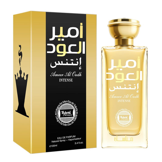 Hybrid & Company Ameer Al Oud Intense For Men Eau De Parfum Vaporisateur Natural Spray 3.4 Fl Oz