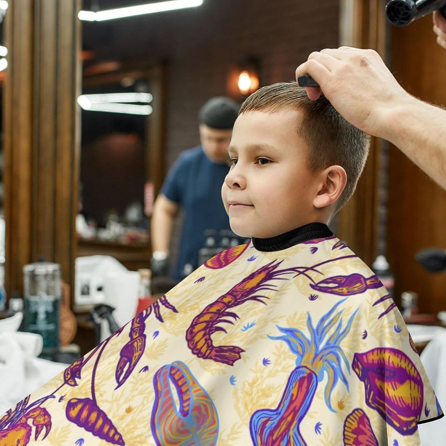 Barber Cape for Kids Funny Duck Haircut Cape Professional Salon Cape Waterproof Hair Cutting Styling Haircut Apron