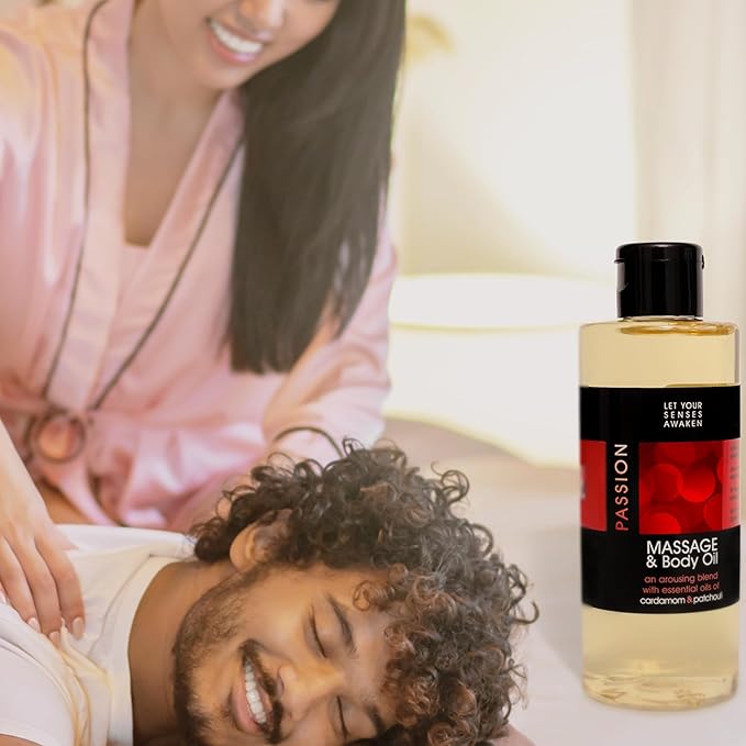 LOVE PLAY Massage Oil - Premium Massage and Body Oil for Massage Therapy - Vitamin E Infused - Essential Oil Blended 6.76 Fl Oz