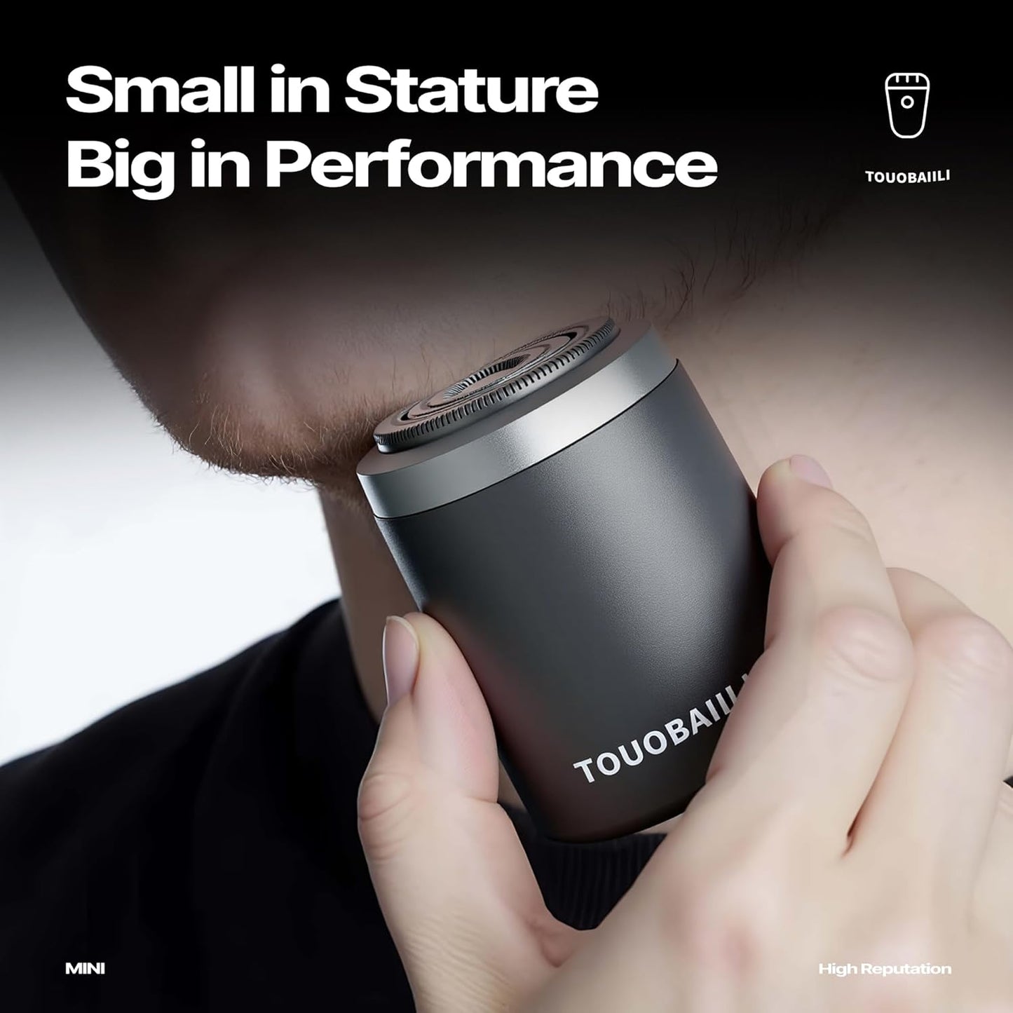 Electric Foil Shaver for Men, IPX7 Waterproof Cordless Razor – Mini Travel Shaver for Face & Body, USB-C Fast Charging, Wet/Dry Shower Use, Portable Electric Razor for Sensitive Skin