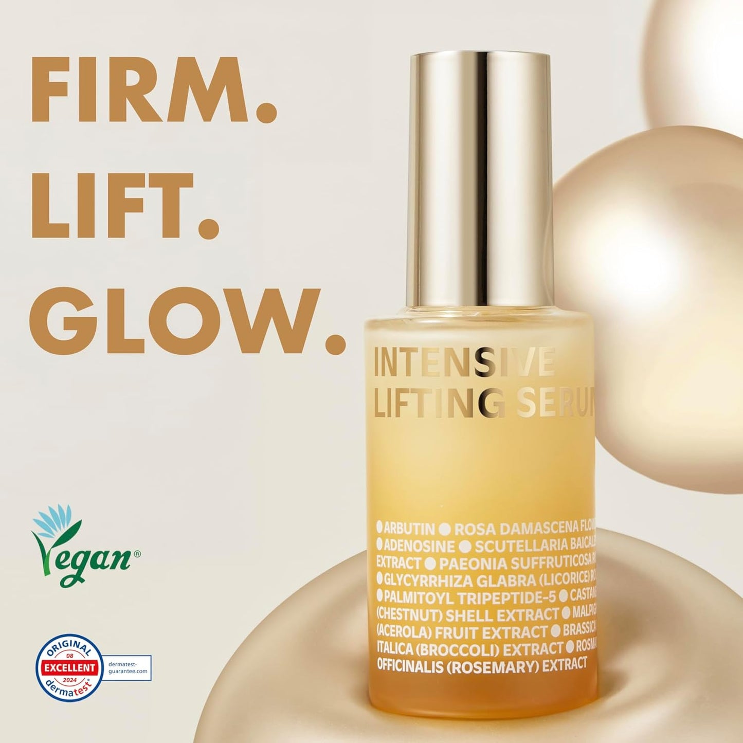 ISOI Intensive Lifting Serum, Premium Hydrating Serum for Skin Elasticity & Firmness, Instant Face Lift, Daily Care for Face & Neck, Korean Skin Care (1.18 fl. oz, 35ml)