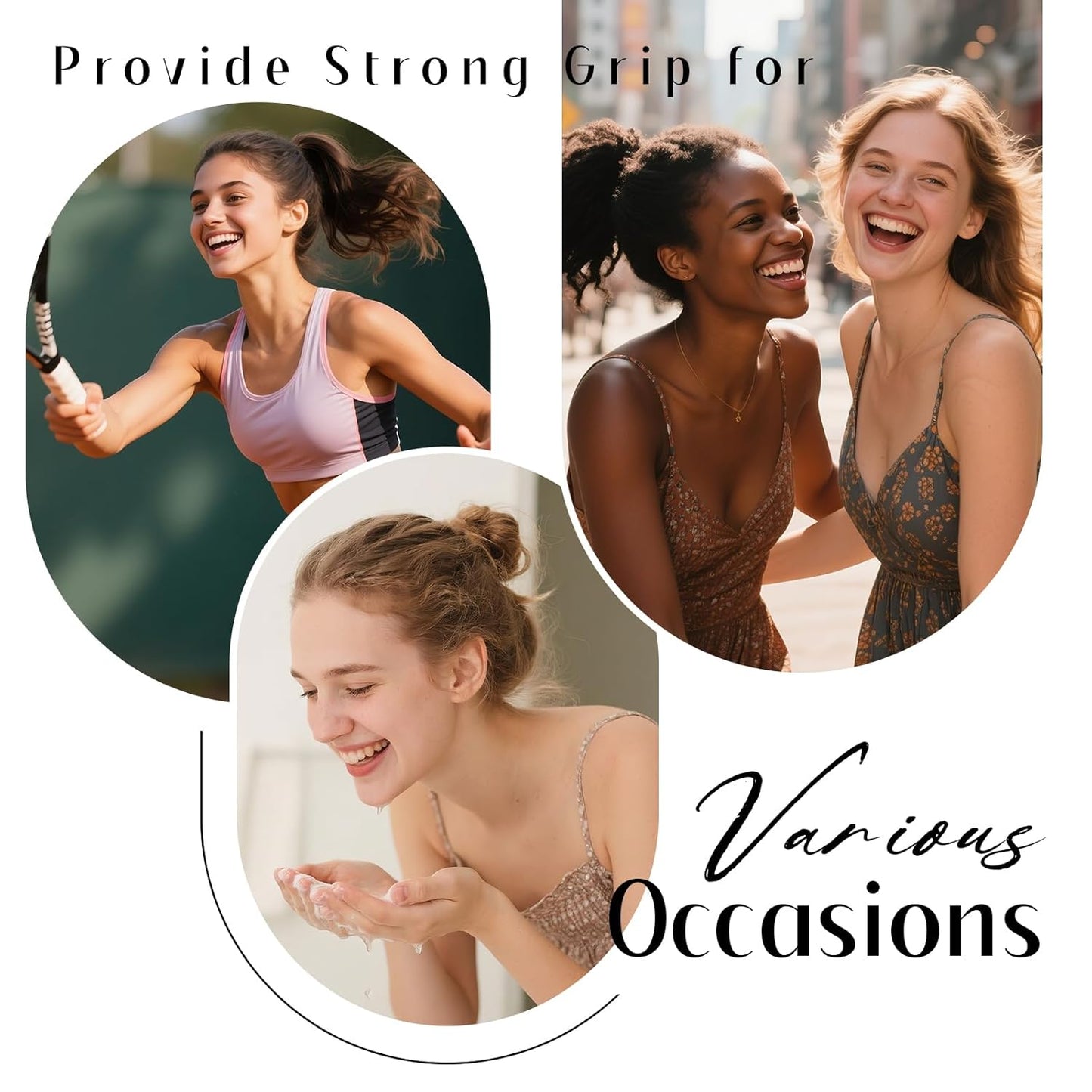 Dreamlover Hair Ties for Women, Ponytail Holders, Neutral Color, 50 Pieces