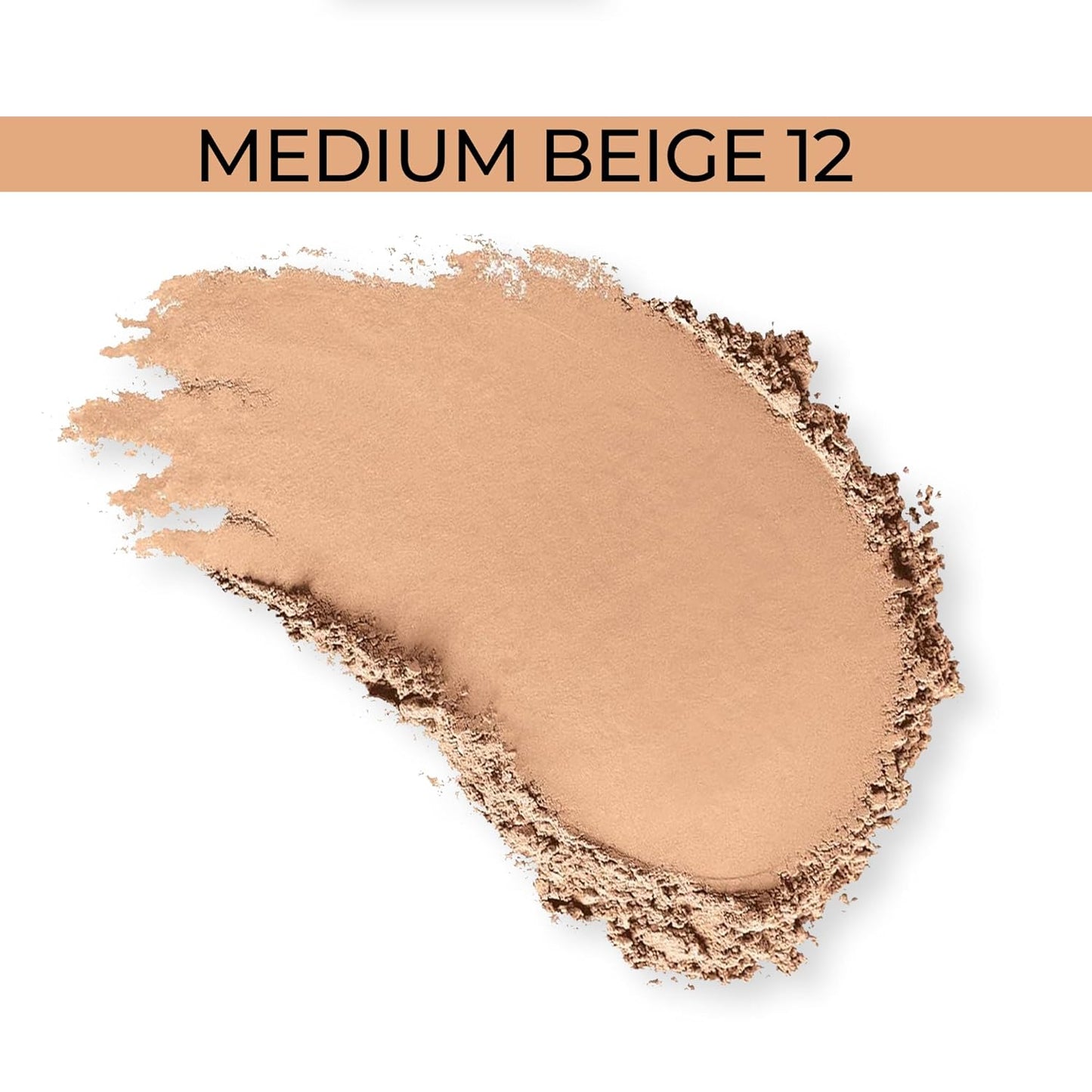 LuxeBlend Original Loose Powder Foundation SPF 15, Medium Beige 12, Foundation Makeup, Buildable Coverage, Talc Free, Vegan