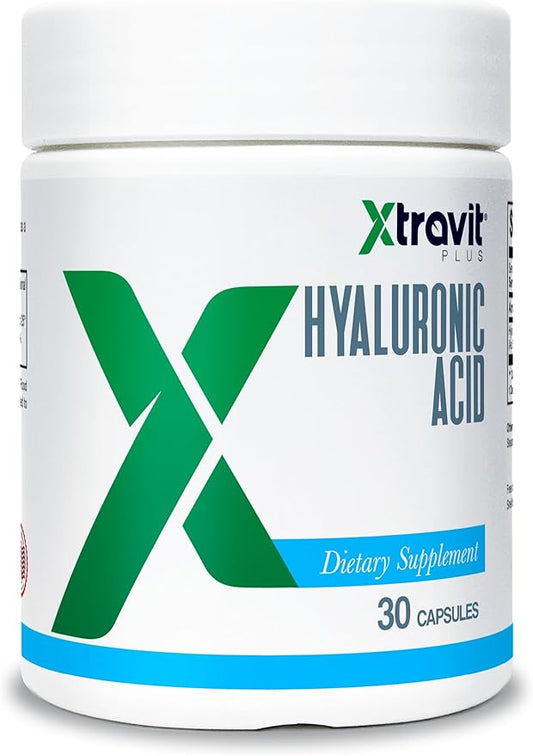 Hyaluronic Acid Supplement – May Support Skin Hydration & Joint & Eye Health - Pure Oral Supplements for Men & Women - Non-GMO - No Fillers, 100 mg Encapsulations, 30 Capsules