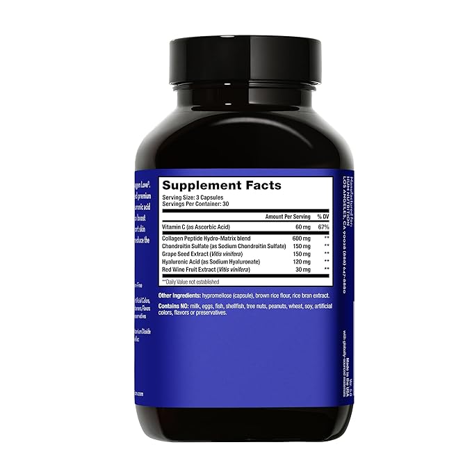 HUM Collagen Love Skin Supplement - Collagen Peptides w/Hyaluronic Acid & Vitamin C, Supports Firm Skin & Helps Minimize Signs of Aging - Skin Supplements for Women and Men (90-Count)