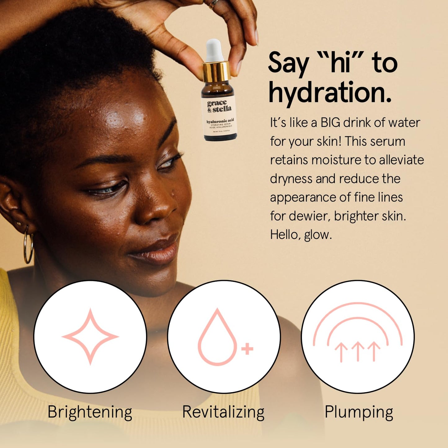 grace & stella Award-Winning Skin Care Set - Stocking Stuffers, Christmas Gifts for Women - Travel Essentials with Gold Eye Masks, Hyaluronic Acid Serum & Rose Spray - Birthday & Bachelorette Favors