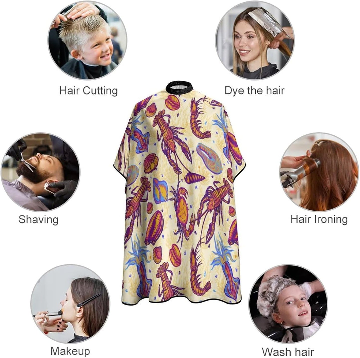 Barber Cape for Kids Funny Duck Haircut Cape Professional Salon Cape Waterproof Hair Cutting Styling Haircut Apron