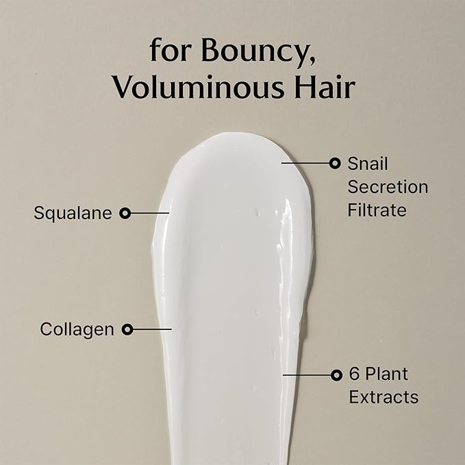 LA'DOR Snail Sleeping Hair Ampoule Serum - Intensive Overnight Leave-In Mask - Treatment for Frizzy Dry Damaged Thinning Hair Korean Haircare LADOR