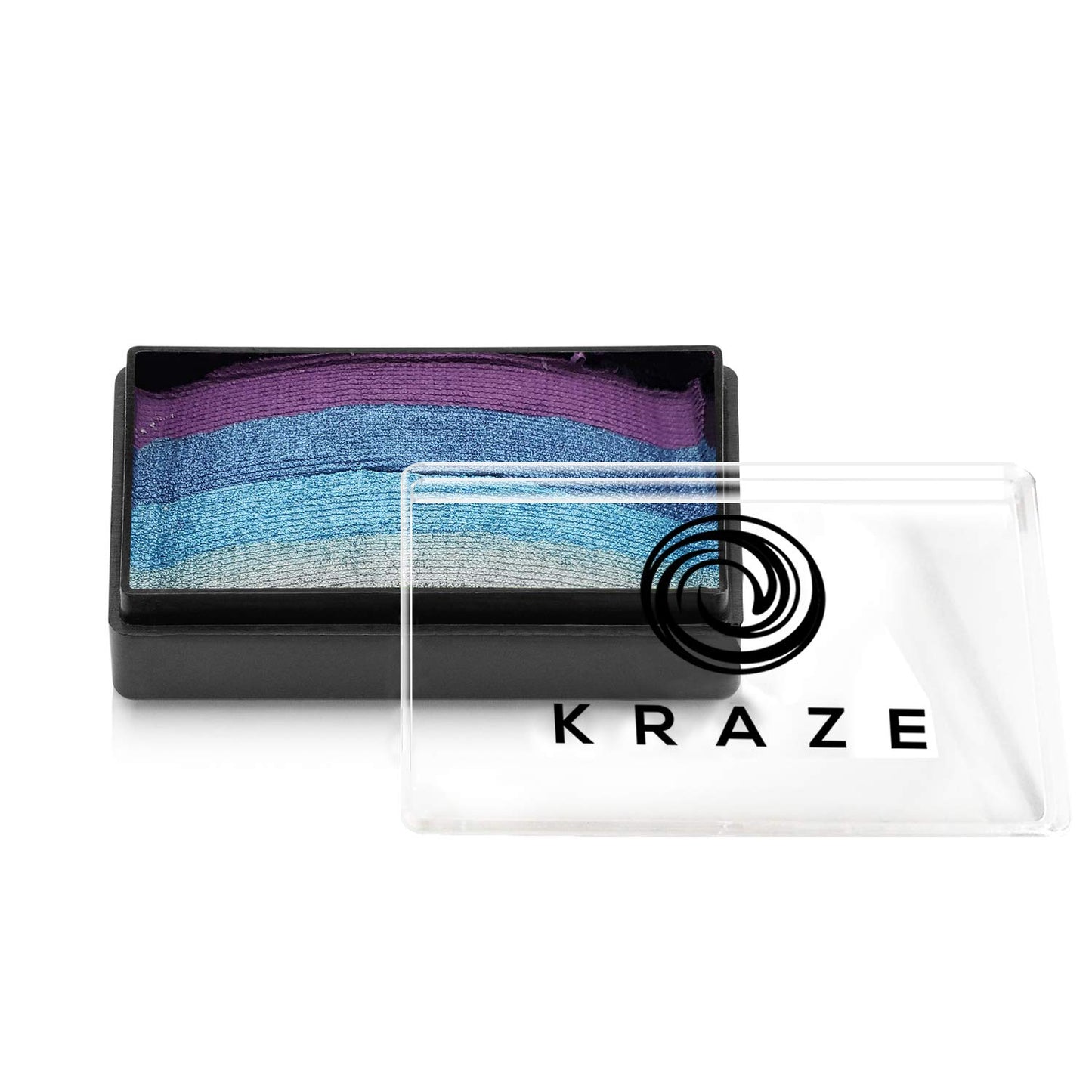 Kraze FX Dome Stroke - Dusk (25 gm), Professional 1-Stroke Split Cake, Hypoallergenic, Non-Toxic, Water Activated Face & Body Painting Makeup Supplies for Sensitive Skin, Kid Safe, Adults
