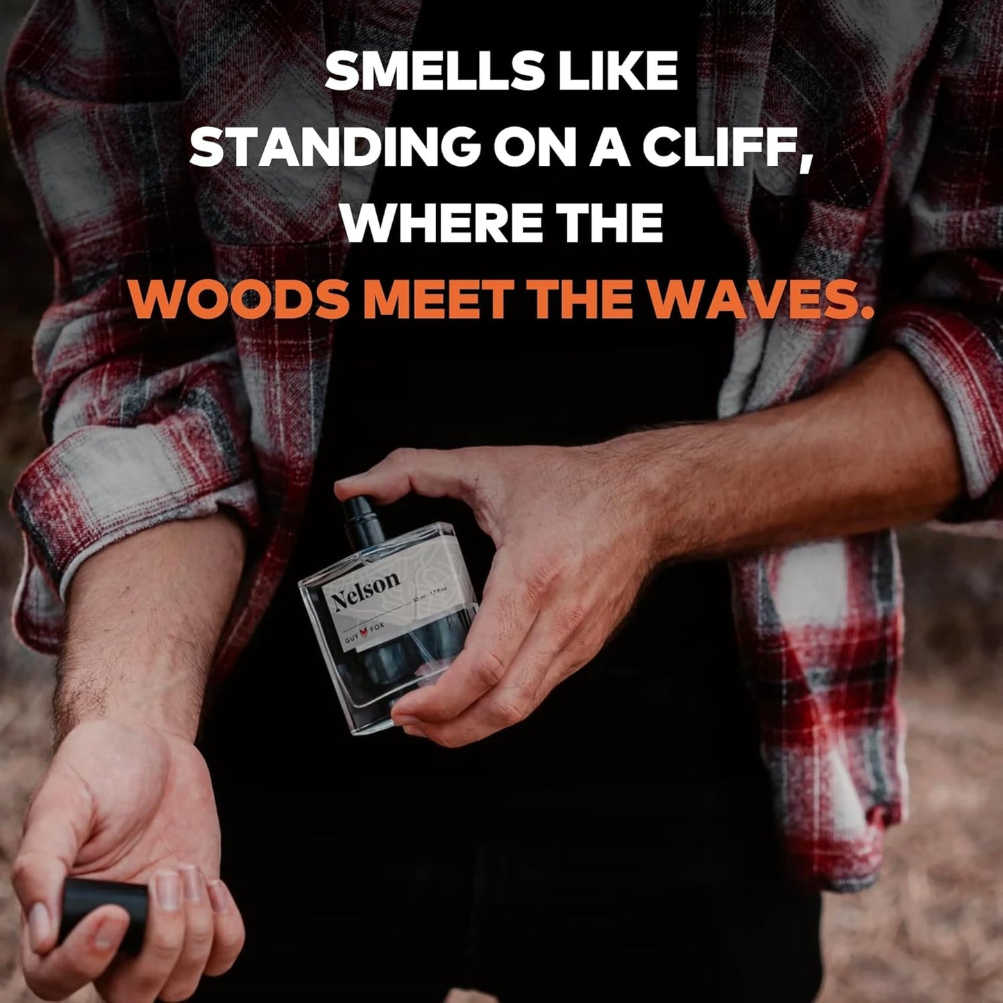 GUY FOX - Nelson - Cologne For Men | Eucalyptus, Sandalwood, American Cedar | Fresh, Woodsy, Aromatic Men's Cologne | Men's Fragrance | 1.7 Fl Oz