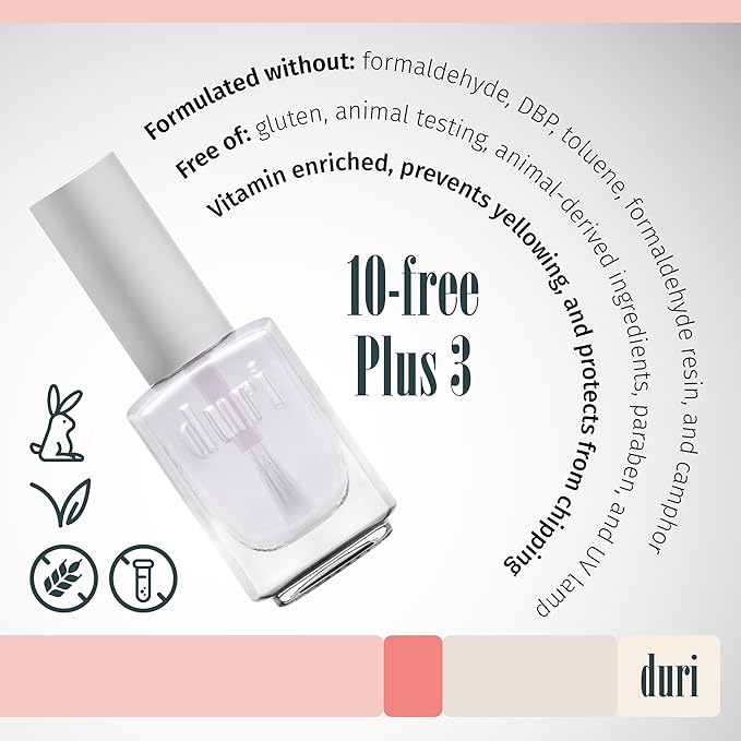 duri Clear Base and Top Coat - 0.45 fl. oz.