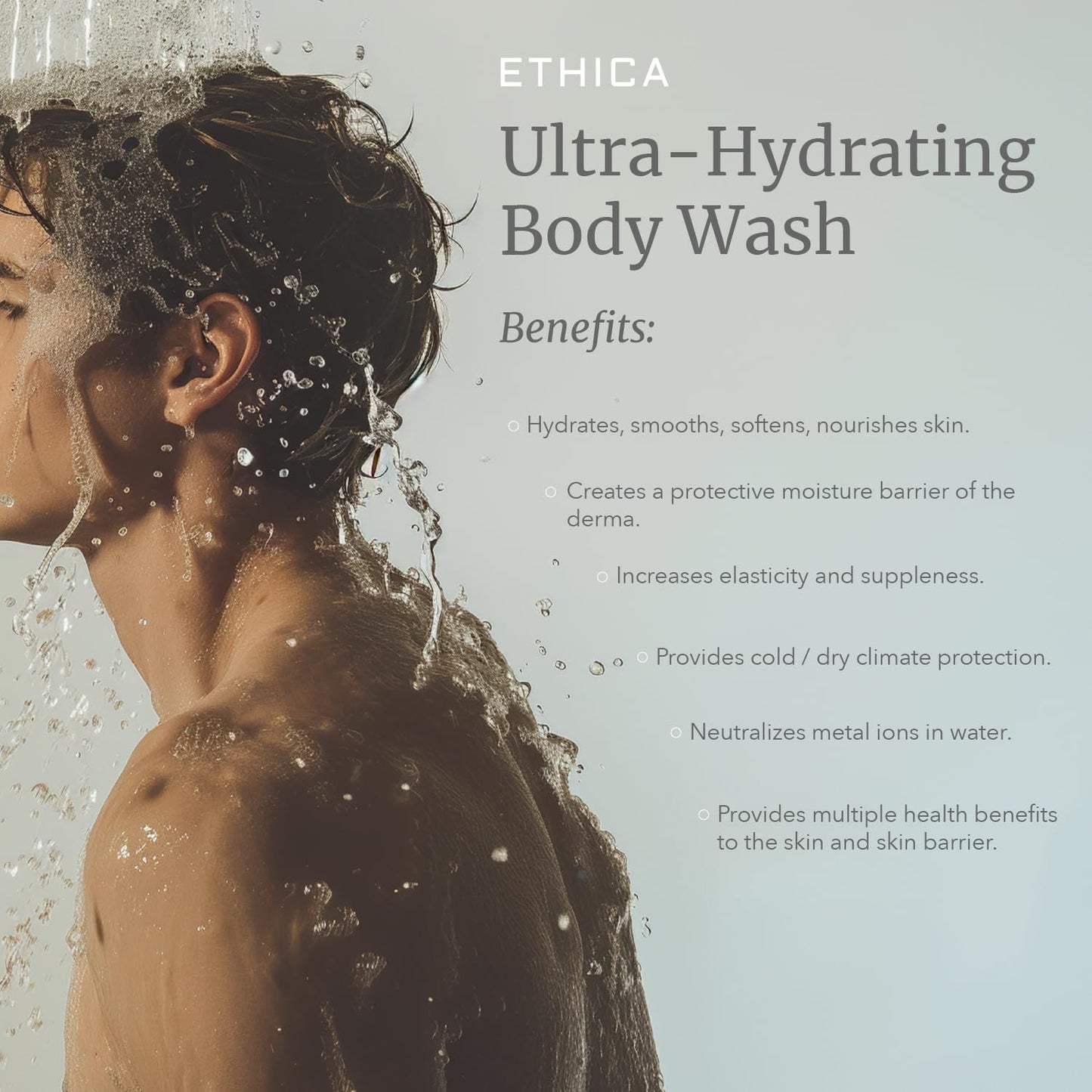 Ethica Ultra-Hydrating Body Wash, 300ml/10.14oz