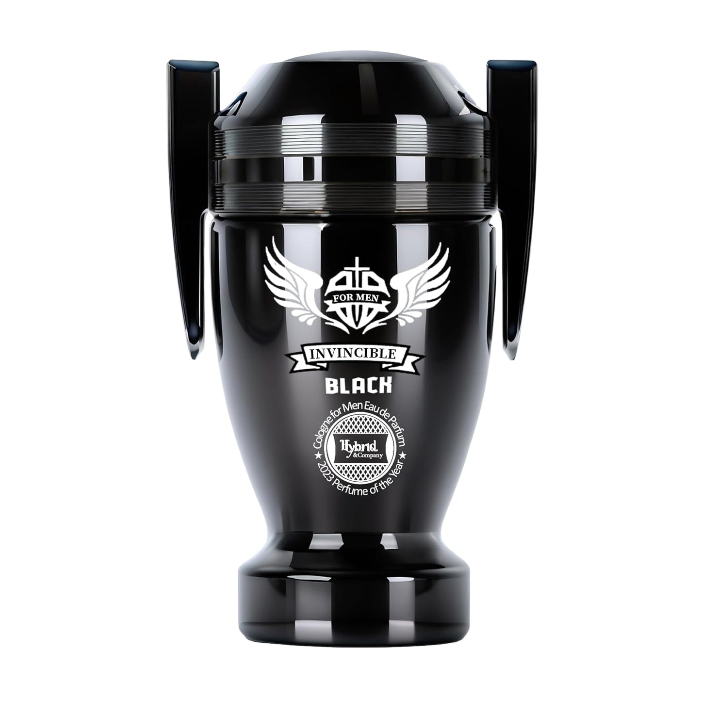 Hybrid & Company Invincible Black For Men Pour Homme Eau De Toilette Natural Spray 3.4FL.OZ