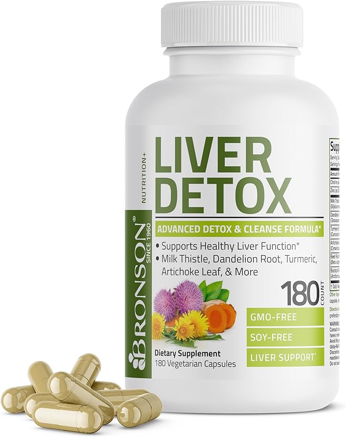 Bronson Liver Detox Advanced Detox & 180 Vegetarian