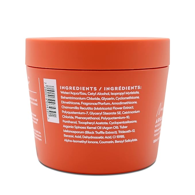 | Nourish Collection Argan Volume Mask, Infused with Black Truffle Extract, Lightweight Thickening & Volumizing Hair Mask, Restores Vitality & Builds Body, Paraben Free, Sulfate Free, 16.9 Fl Oz