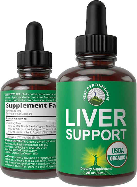 USDA Organic Liver Cleanse Detox & 6-in-1 Liquid