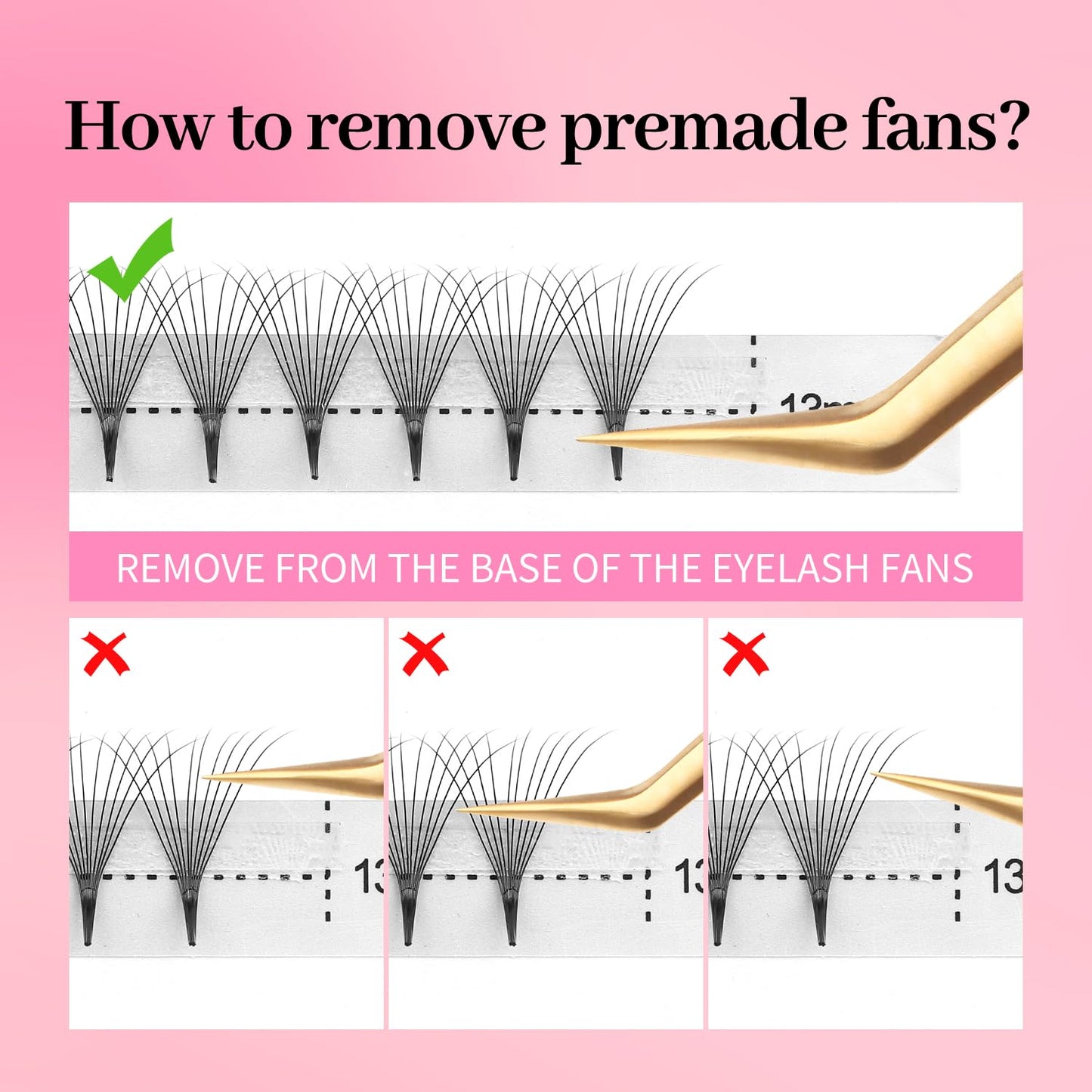 Premade Fans Eyelash Extensions 16D Volume Lash Extensions 0.07 Thickness Eyelash Extension D Curl Premade Lash Fans Mix 9-16mm Fluffy Soft Handmade Lash Fan(16D-0.07-D,9-16mm)