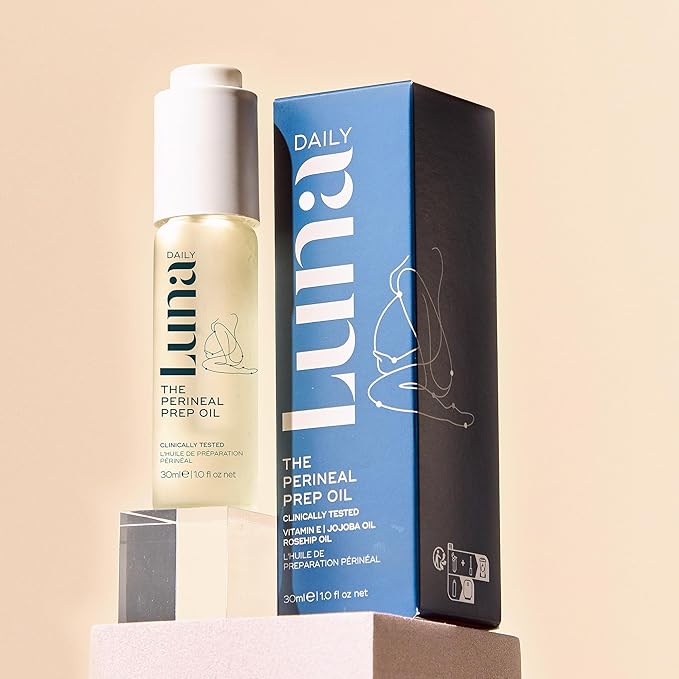 Birth Prep Massage Oil for Pregnancy | Prenatal Skin Prep with Jojoba, Vitamin E & Rosehip | Hydrating, Firming & Moisturizing | Gentle Massage for Birth Recovery & Stretch Support, 30ml