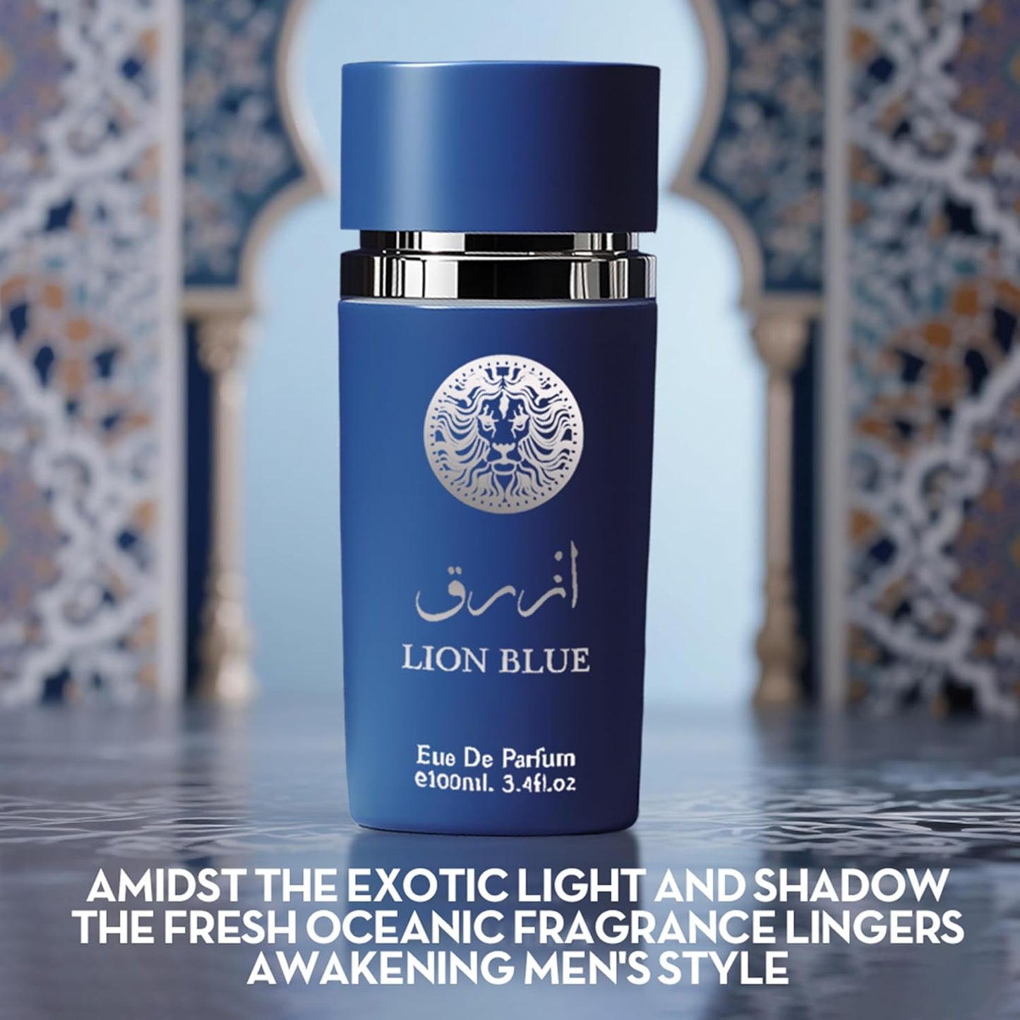 Cologne for Men Sarah Santorini 3.4 Fl Oz Eau de Toilette Spray Noted with Fresh, Spicy, Vanilla, Coconut Fragrance Alcohol-Free Luxury Men's Perfume for Daily Use